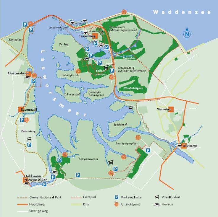 De Lauwersmeer Vogel Mit Eingezaeuntem Garten Anjum Extérieur photo